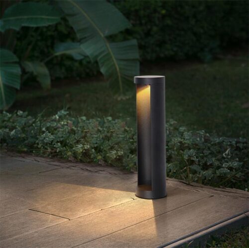 5W ALUMINIUM SOLAR GARDEN BOLLARD LIGHT