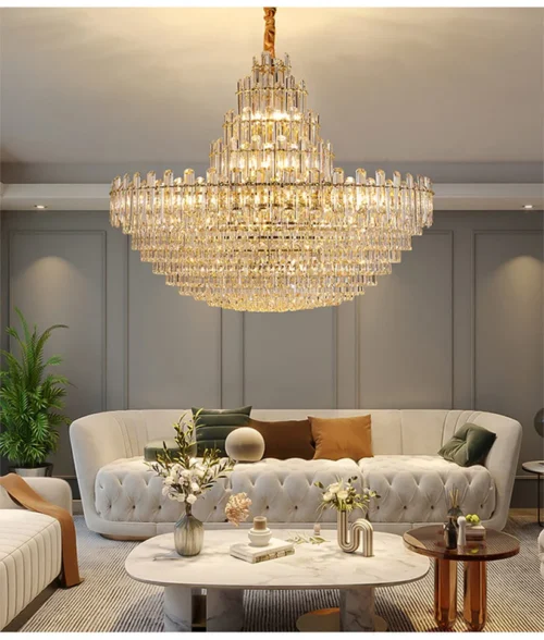 Modern Golden Maria Teresa Luxury Crystal Chandelier